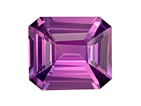 Purple Sapphire Loose Gemstone Unheated 6.3x5.5mm Emerald Cut 1.00ct