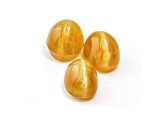 Opal Cat's Eye Oval Cabochon Set of 3 7.93ctw
