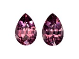 Purple Garnet 8.5x5.6mm Pear Shape Matched Pair 3.17ctw