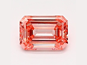 1.01ct Pink Emerald Cut Lab-Grown Diamond VS1 Clarity IGI Certified