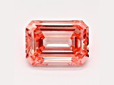 1.01ct Pink Emerald Cut Lab-Grown Diamond VS1 Clarity IGI Certified