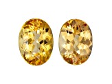 Precious Topaz 8x6mm Oval Matched Pair 2.86ctw