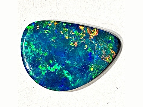 Opal on Ironstone 23x17mm Free-Form Doublet 13.78ct