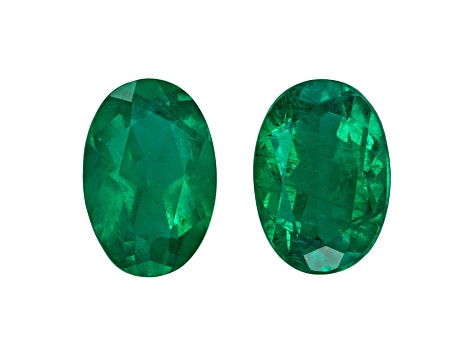 Emerald 5.9x4mm Oval Matched Pair 0.79ctw