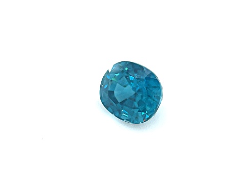 Blue Zircon 7.3x6.5mm Cushion 2.55ct