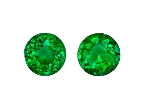 Emerald 4.85mm Round Matched Pair 0.83ctw