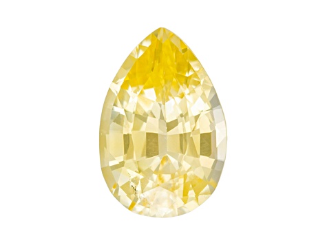 Yellow Sapphire Loose Gemstone Unheated 9.62x6.47mm Pear Shape 2.08ct