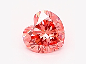 0.76ct Vivid Pink Heart Shape Lab-Grown Diamond SI1 Clarity IGI Certified