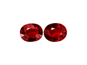 Ruby 8.4x6.7mm Oval Matched Pair 4.28ctw
