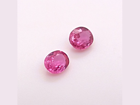 Ruby Unheated 6x5mm Oval Matched Pair 1.75ctw
