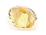 Citrine 12x10mm Oval Concave Cut 3.70ct