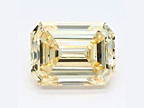 1.13ct Yellow Emerald Cut Lab-Grown Diamond SI1 Clarity IGI Certified