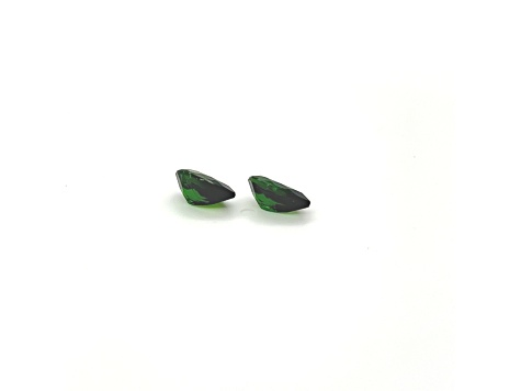 Chrome Diopside 9x6mm Pear Shape Matched Pair 2.80ctw