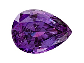 Purple Sapphire Unheated 12.3x8.9mm Pear Shape 5.66ct