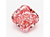 1.01ct Intense Pink Cushion Lab-Grown Diamond VS2 Clarity IGI Certified