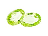 Peridot 6x4mm Oval Matched Pair 1.00ctw