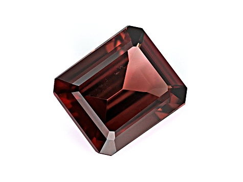 Red Zircon 11.5x9.5mm Emerald Cut 5.53ct