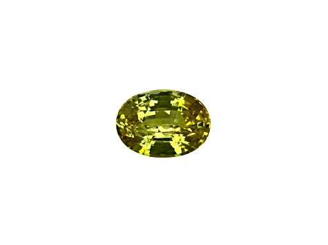 Yellow Sapphire Loose Gemstone10.6x7.8mm Oval 4.16ct