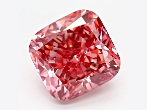 4.18ct Vivid Pink Cushion Lab-Grown Diamond VS2 Clarity IGI Certified