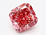 4.18ct Vivid Pink Cushion Lab-Grown Diamond VS2 Clarity IGI Certified