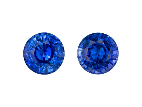 Sapphire 6.2mm Round Matched Pair 2.51ctw
