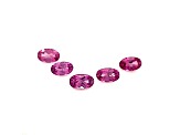 Malawi Garnet 3x5mm Oval Set of 5 1.22ctw