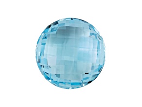 Sky Blue Topaz 10mm Round Checkerboard Cut 4.34ct