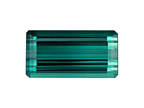 Bluish Green Tourmaline 17.3x8.9mm Emerald Cut 8.26ct