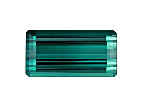 Bluish Green Tourmaline 17.3x8.9mm Emerald Cut 8.26ct