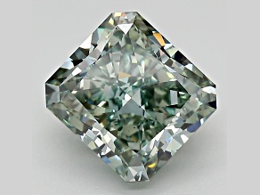 4.06ct Intense Green Radiant Cut Lab-Grown Diamond VS2 Clarity IGI Certified