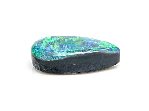 Australian Black Opal 9.5x5.0mm Pear Shape Cabochon 0.91ct