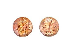 Imperial Topaz 4.4mm Round Matched Pair 0.79ctw