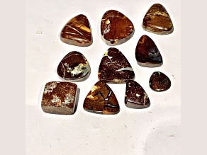 Boulder Opal Free-Form Cabochon Set of 10 175ctw