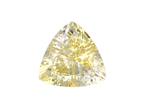 Yellow Sapphire Loose Gemstone Unheated 10mm Trillion 3.97ct