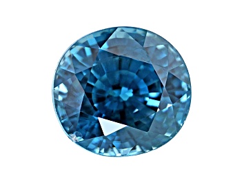 Picture of Blue Zircon 8x7.5mm Oval 3.89ct