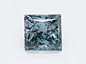 1.02ct Intense Blue Princess Cut Lab-Grown Diamond SI1 Clarity IGI Certified