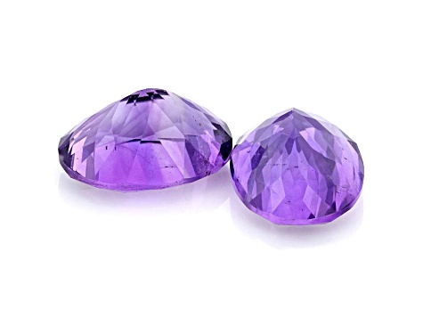 Amethyst 8x6mm Oval Matched Pair 2.21ctw - 1D757A | JTV