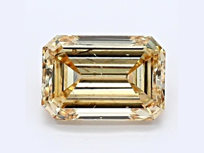 2.01ct Intense Yellow Emerald Cut Lab-Grown Diamond SI2 Clarity IGI Certified