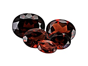 Garnet Calibrated Oval Set of 5 7.00ctw