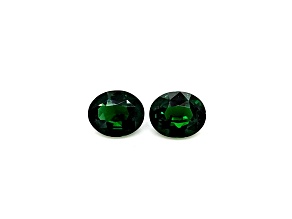 Tsavorite 9.1x7.5mm Oval Matched Pair 4.62ctw