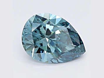 Picture of 1.20ct Deep Blue Pear Shape Lab-Grown Diamond SI2 Clarity IGI Certified