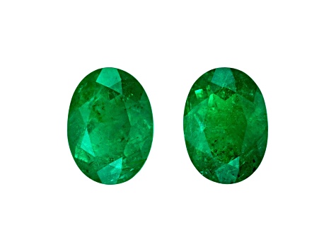 Emerald 6.9x5mm Oval Matched Pair 1.54ctw