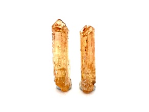 Brazilian Topaz Crystal Set of 2 29.68ctw