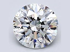 2.5ct Natural White Diamond Round, H Color, SI2 Clarity, GIA Certified