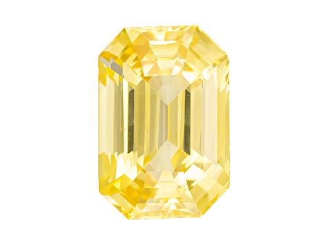 Yellow Sapphire Unheated 12.63x8.56mm Emerald Cut 6.92ct