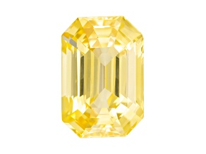 Yellow Sapphire Unheated 12.63x8.56mm Emerald Cut 6.92ct