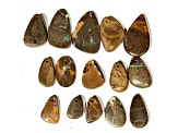 Australian Boulder Opal Free-Form Cabochon Set of 15 125.00ctw