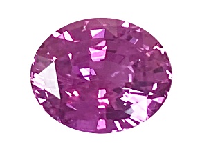 Pink Sapphire Loose Gemstone Unheated 8.2x6.8mm Oval 2.03ct