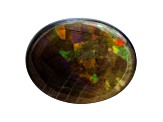 Australian Black Opal 10x8mm Oval Cabochon 1.30ct