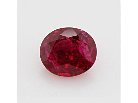 Pigeon Blood Ruby Unheated 7.9x6.9mm Oval 2.09ct
